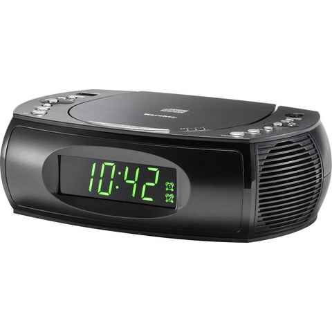 Karcher UR 1308 Uhrenradio (UKW mit RDS, 2 W, Digitaluhr mit Wecker und USB-Ladefunktion, CD-Player, Radiowecker)