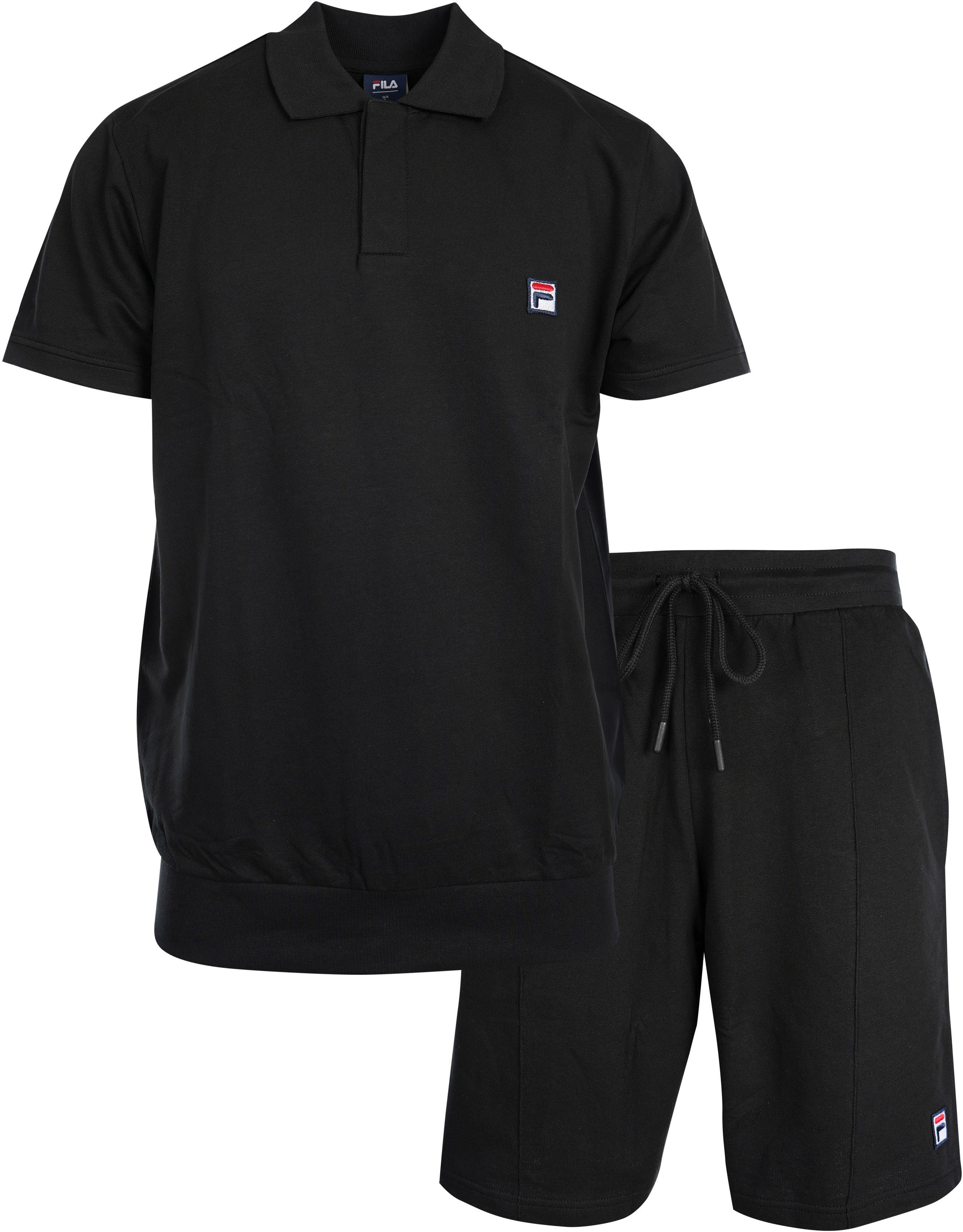 Fila Shorty (2 tlg) Poloshirt und Short mit Logostickerei