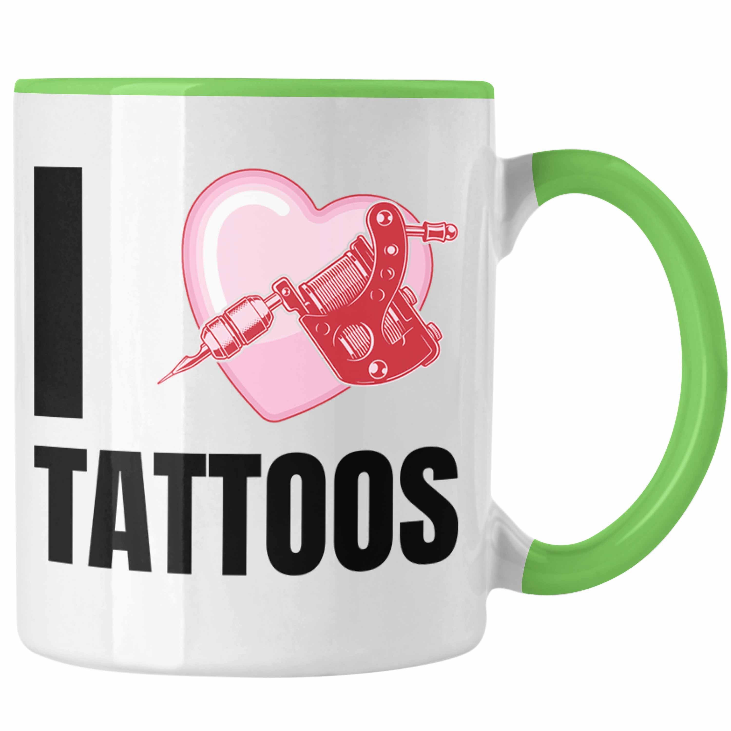 Trendation Tasse Trendation I Love Tattoos Tasse Geschenk