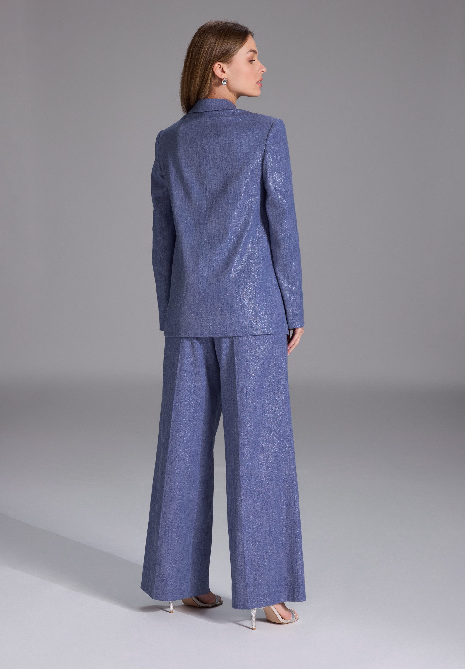 SWING Jackenblazer - Oversized Blazer aus glänzendem Denim Taillierte Passf günstig online kaufen