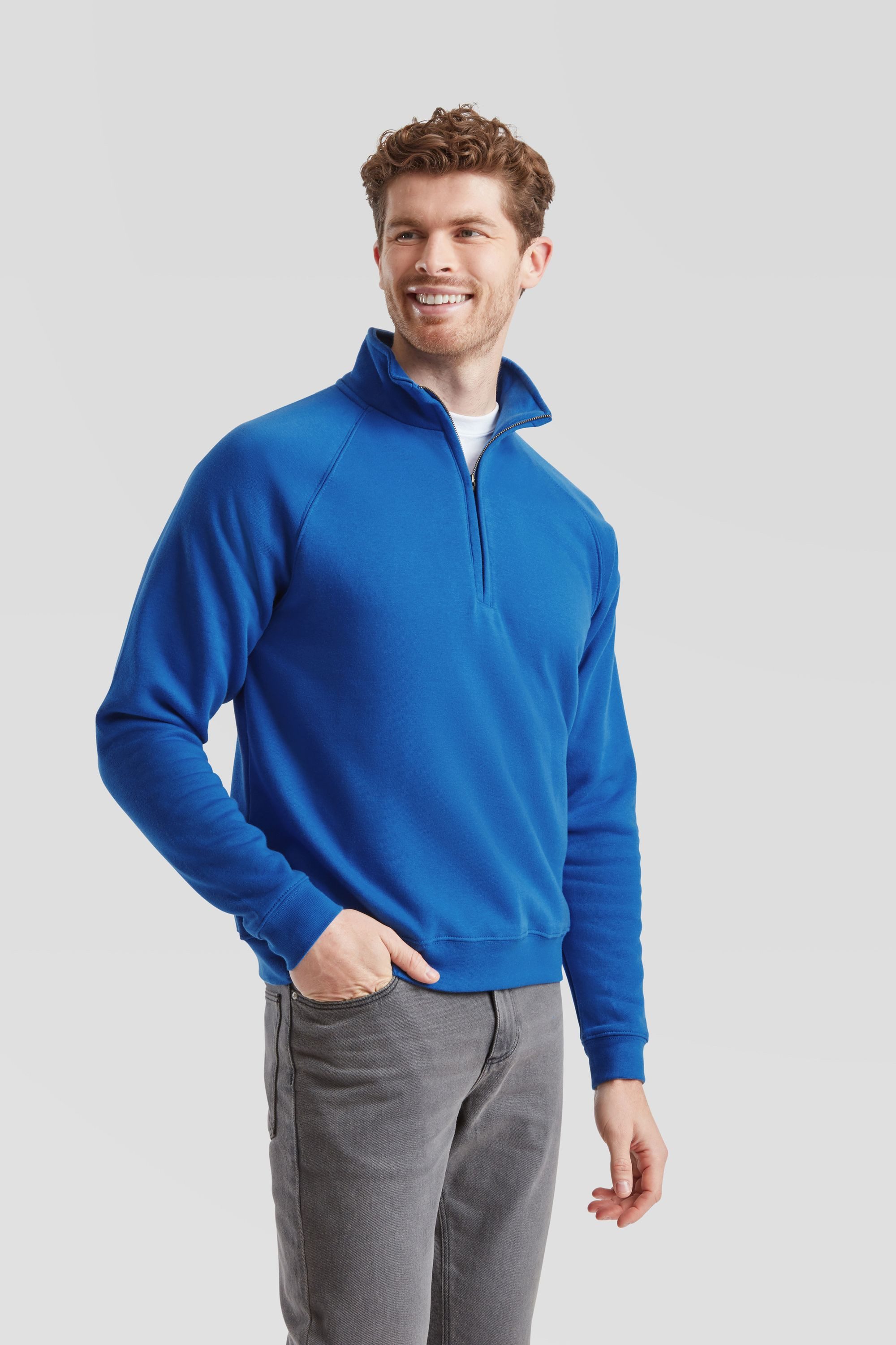 Fruit of the Loom Sweatshirt Fruit of the Loom Premium Zip Neck Sweat – Bild 4 von 5