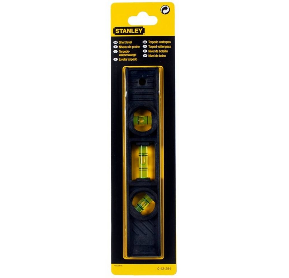 Thumbnail - STANLEY Wasserwaage Wasserwaage Torpedo Kunststoff 20cm