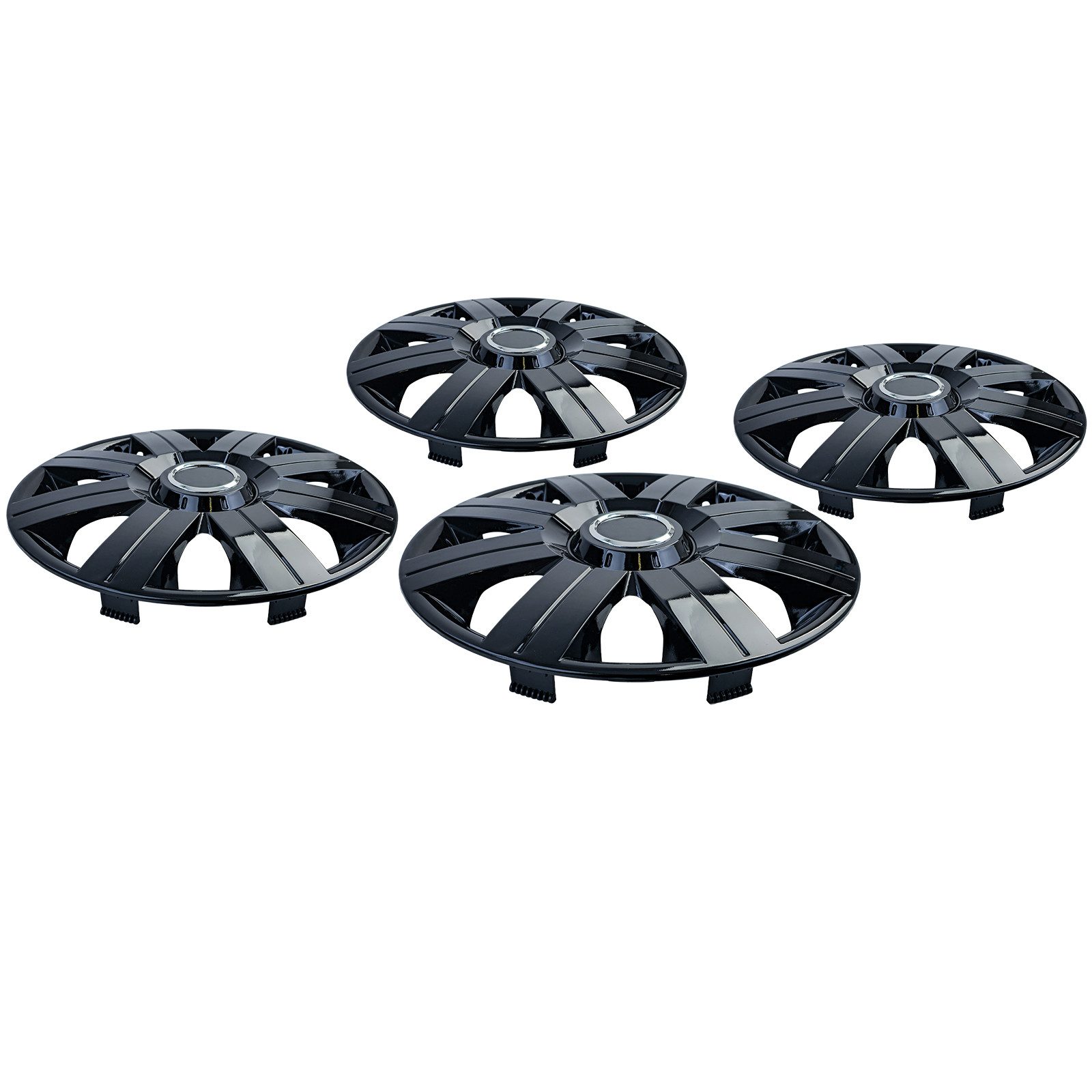 Tenzo-R Radkappen II 16 Zoll Schwarz Glanz 4er Set Radzierblenden Stahlfelgen