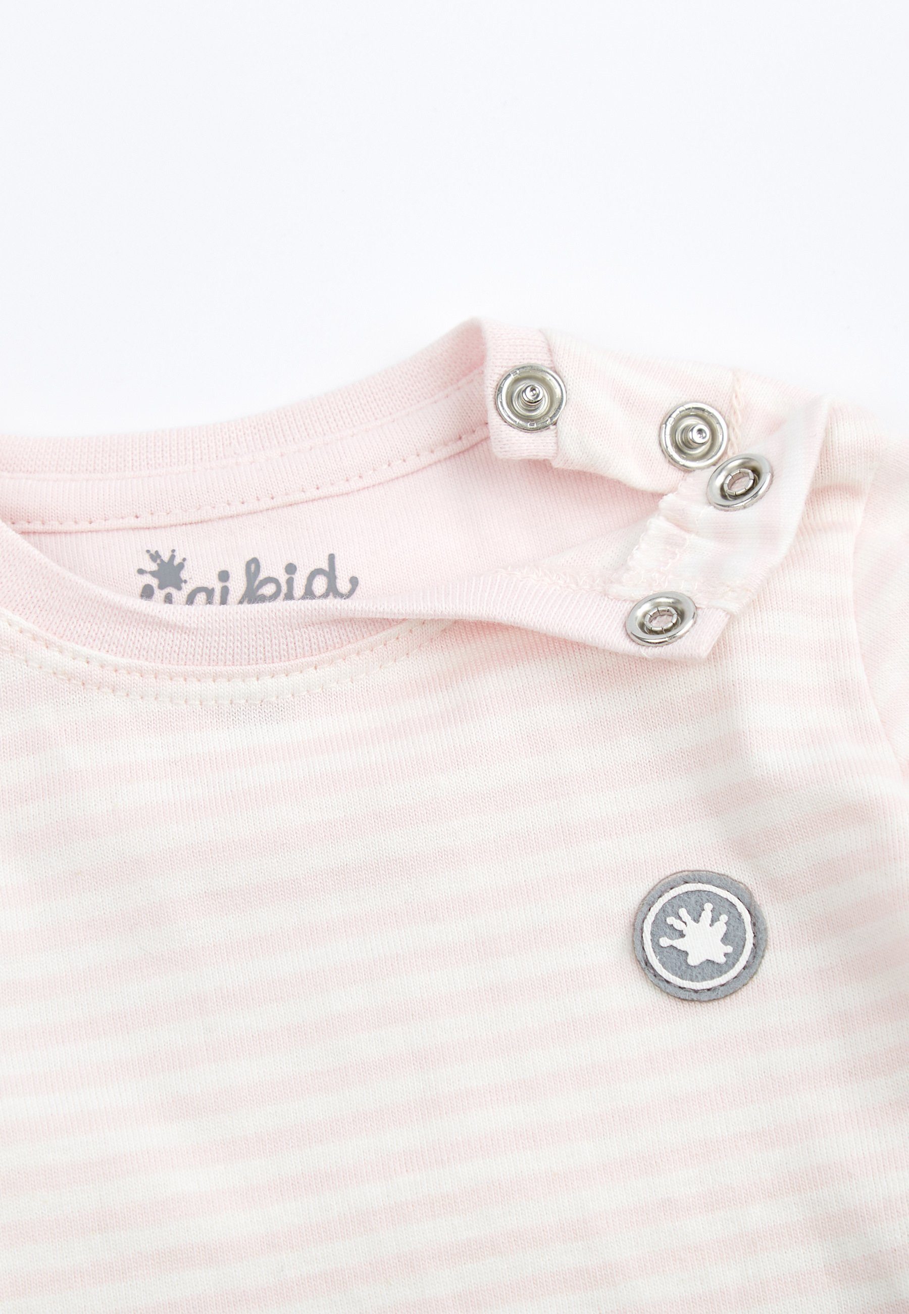 (1-tlg) rosa Baby Shirt Langarmshirt Langarmshirt Sigikid