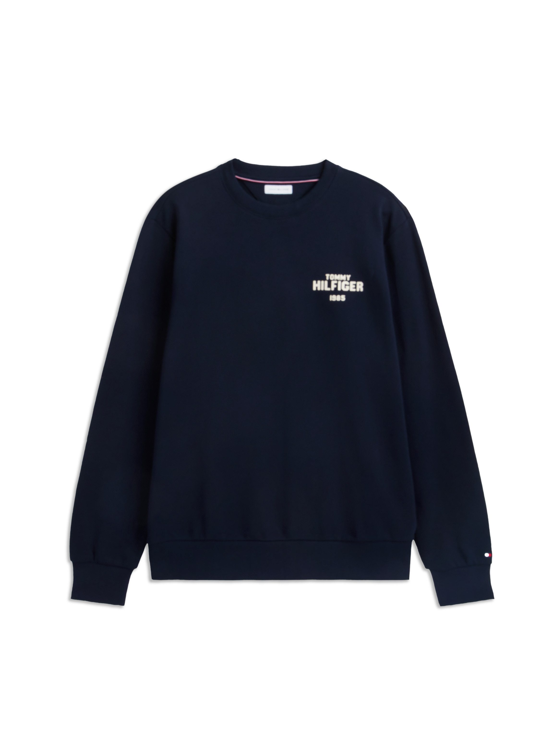 Tommy Hilfiger Sweatshirt HILFIGER 1985 REF TERRY CREW aus Baumwoll-Terry, Regular Fit – Bild 5 von 5