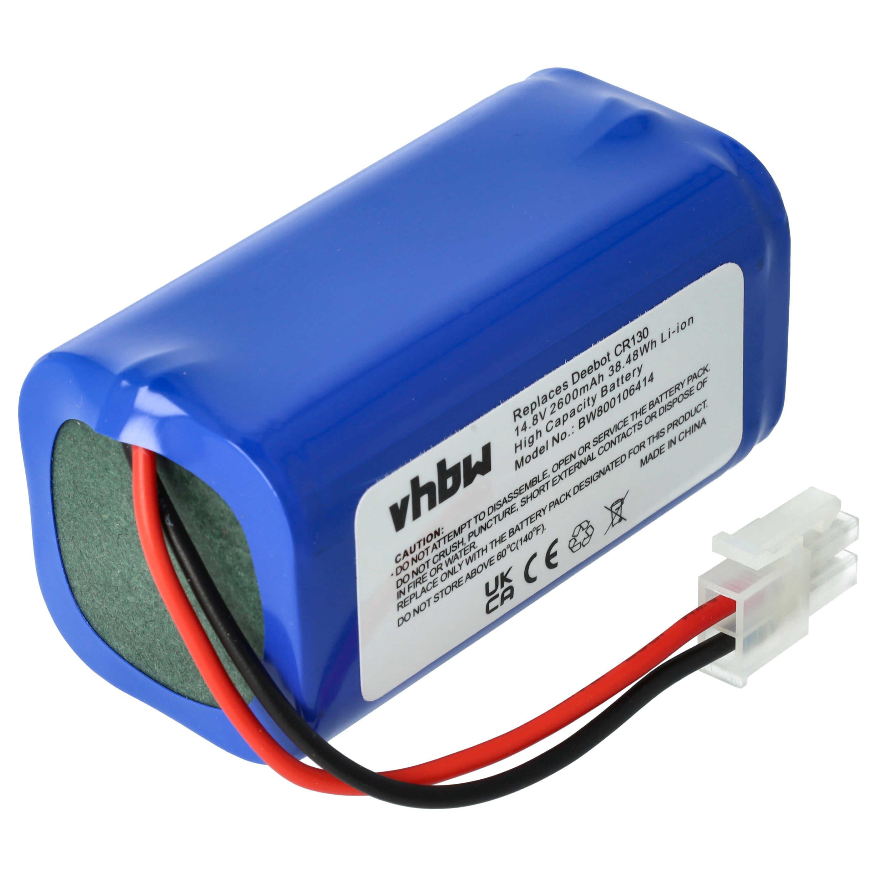 vhbw Akku Ersatz für Zaco 501929 für Staubsauger / Saugroboter (2600 mAh, Staubsauger-Akku Akku Li-Ion 2600 mAh (14,8 V, 1 St), Leistungsfähiger Austausch-Akku für Ihren Saugroboter