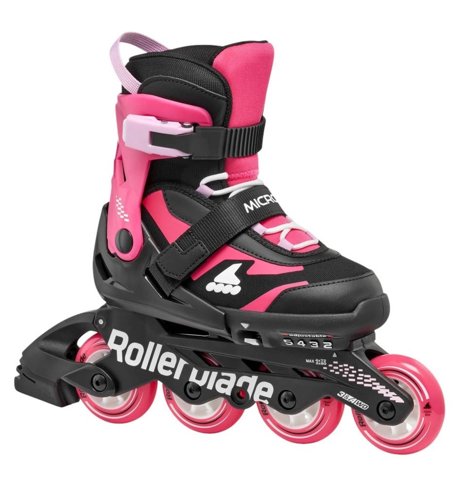 Inlineskates Microblade (Rollen: 72mm/80A, Kugellager: SG3) schwarz/rosapink
