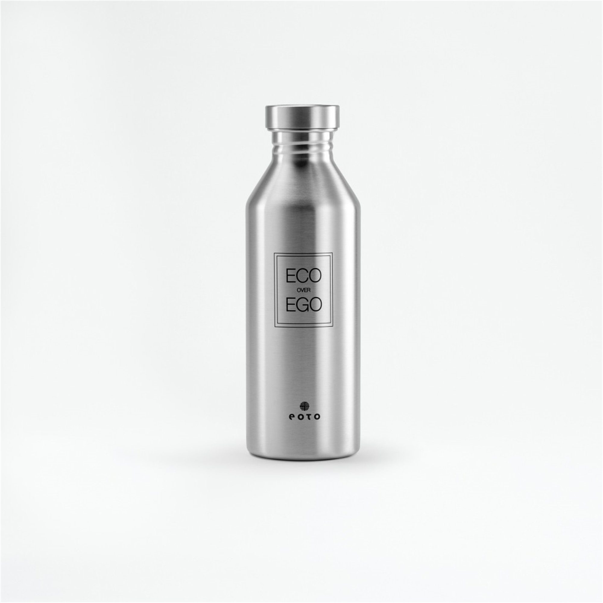 eoto Trinkflasche JERRY:CAN, Edelstahl, BPA-frei, 0,75l Silber