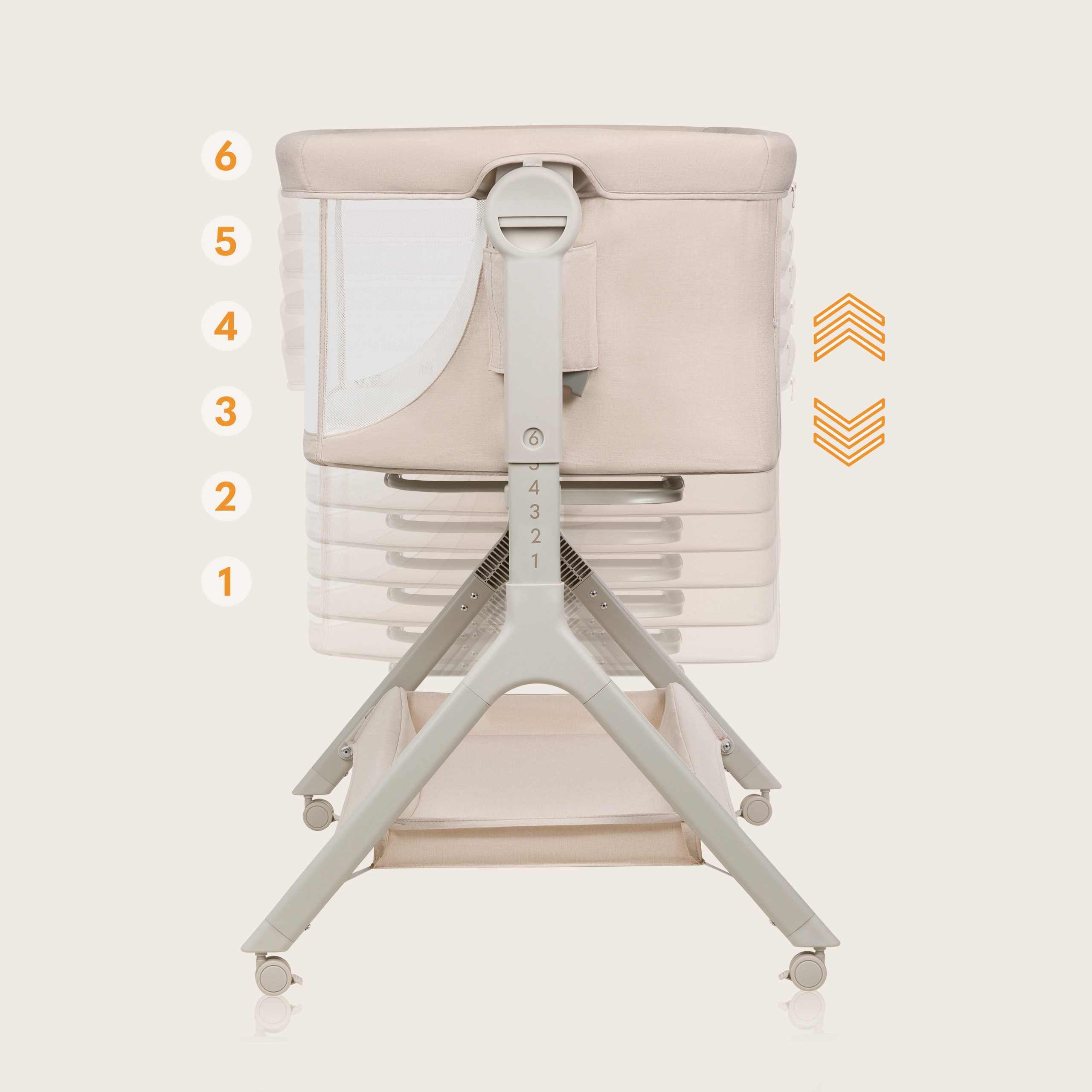 lionelo Reisebett Leonie Plus (Set, Set) SUPER Babytragetasche, Wiege, freistehendes Babybett