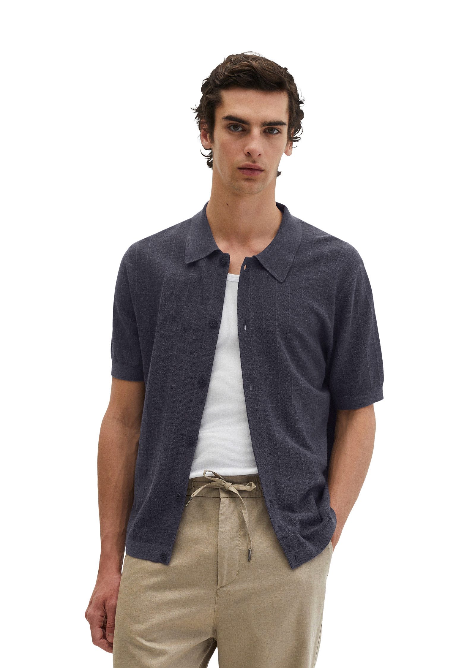 Marc O'Polo Cardigan aus Bio-Baumwolle und Leinen