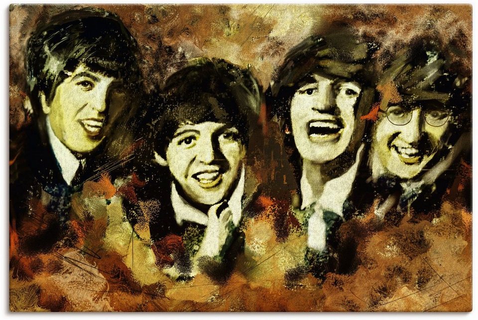 Artland Wandbild Beatles, Bilder von berühmten Musikern (1 St), als Alubild,  Leinwandbild, Wandaufkleber oder Poster in versch. Größen