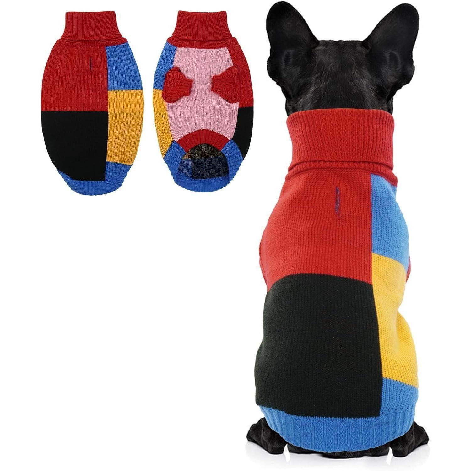 Hjumarayan Hundepullover Hundepullover Vintage Hundepullover Kleine Hunde mit Geschirr Loch