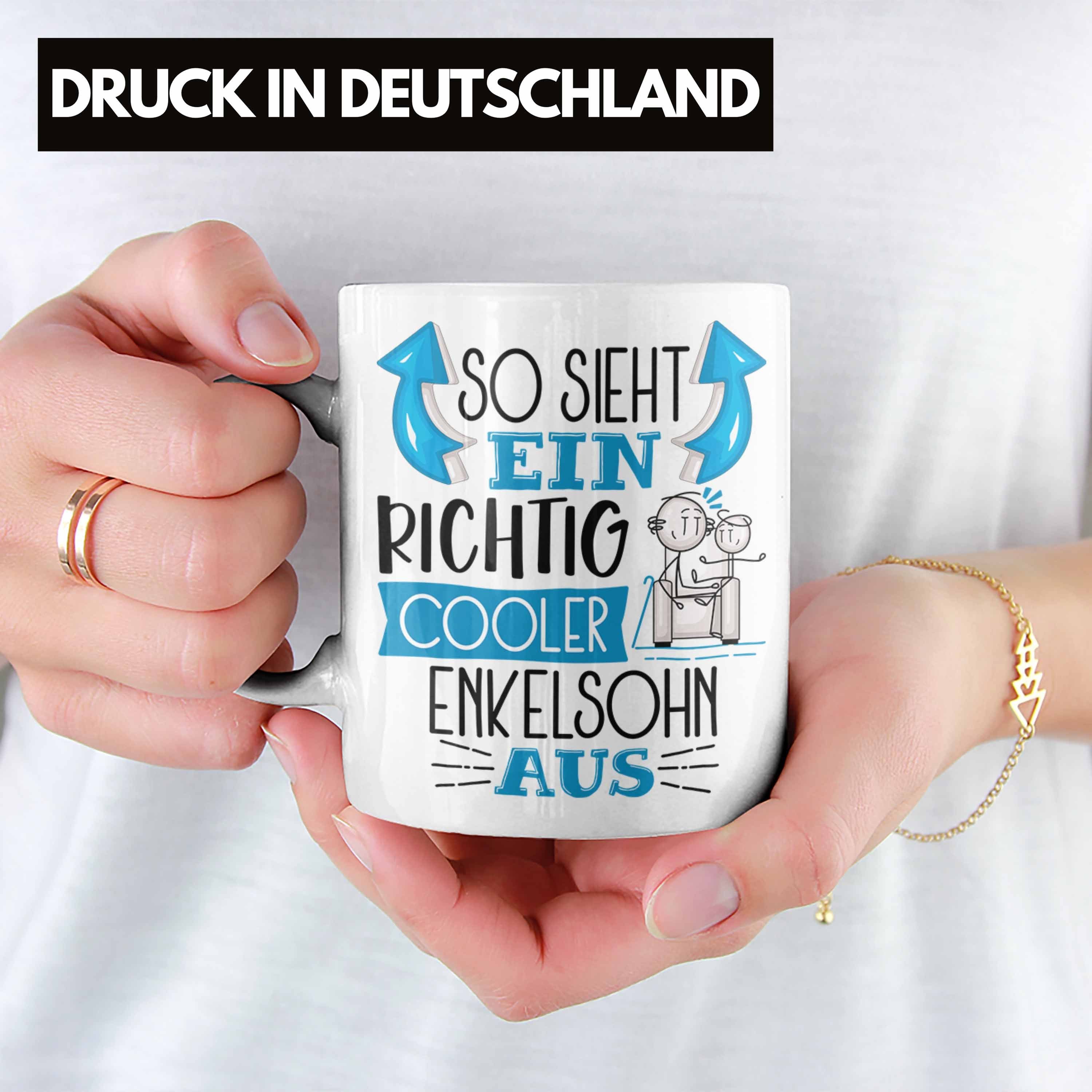 Enkelsohn Enkelsohn Sieht Ge Tasse Tasse RIchtig So Aus Ein Cooler Trendation Weiss Geschenk