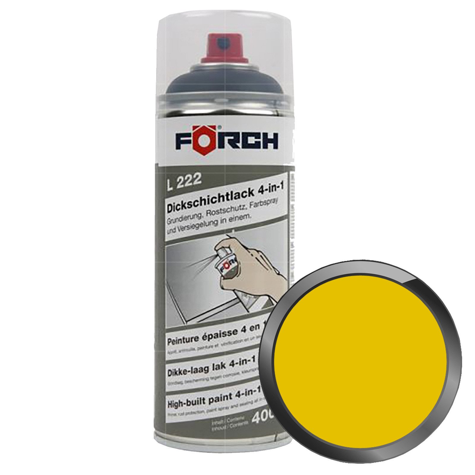 FÖRCH Rostschutzgrundierung L222 Dickschichtlack 4-in-1 - 0.4 Ltr