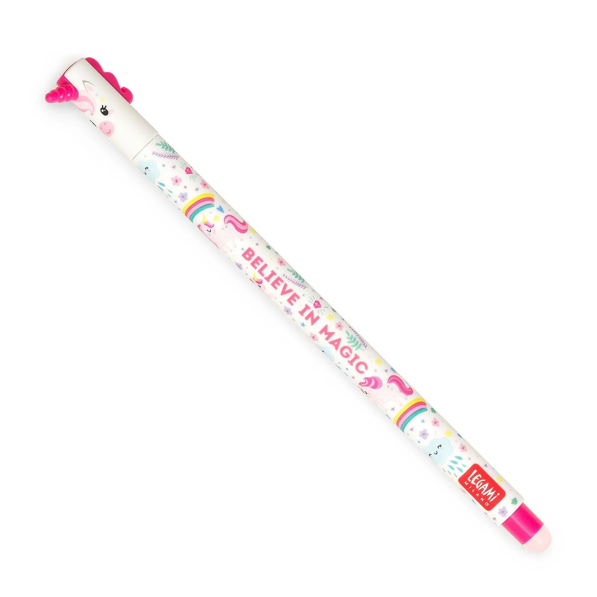 Legami Gelschreiber Gelstift Erasable Pen mit Einhorn Motiv löschbar, löschbar