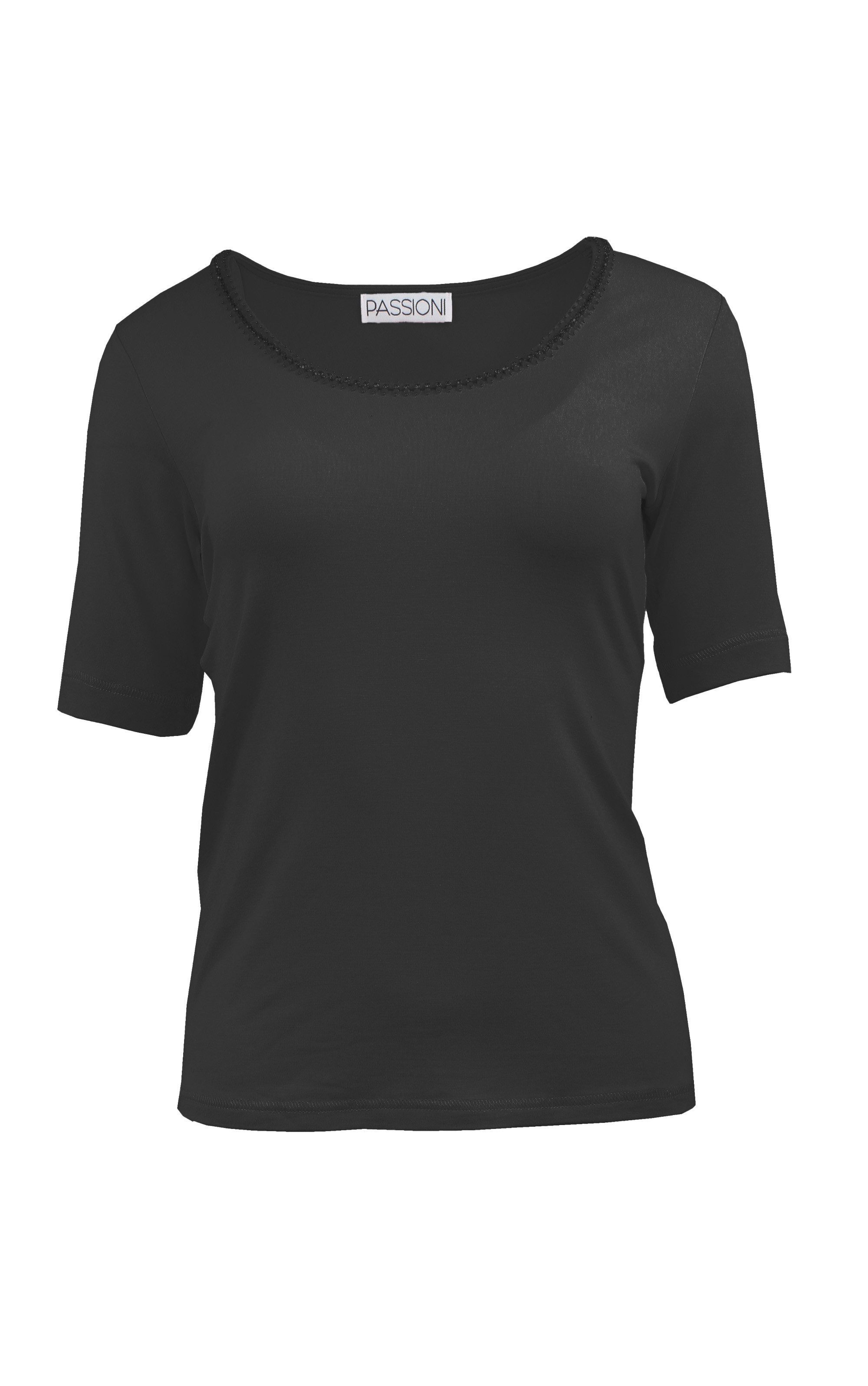 Passioni T-Shirt mit Kristalldetails günstig online kaufen