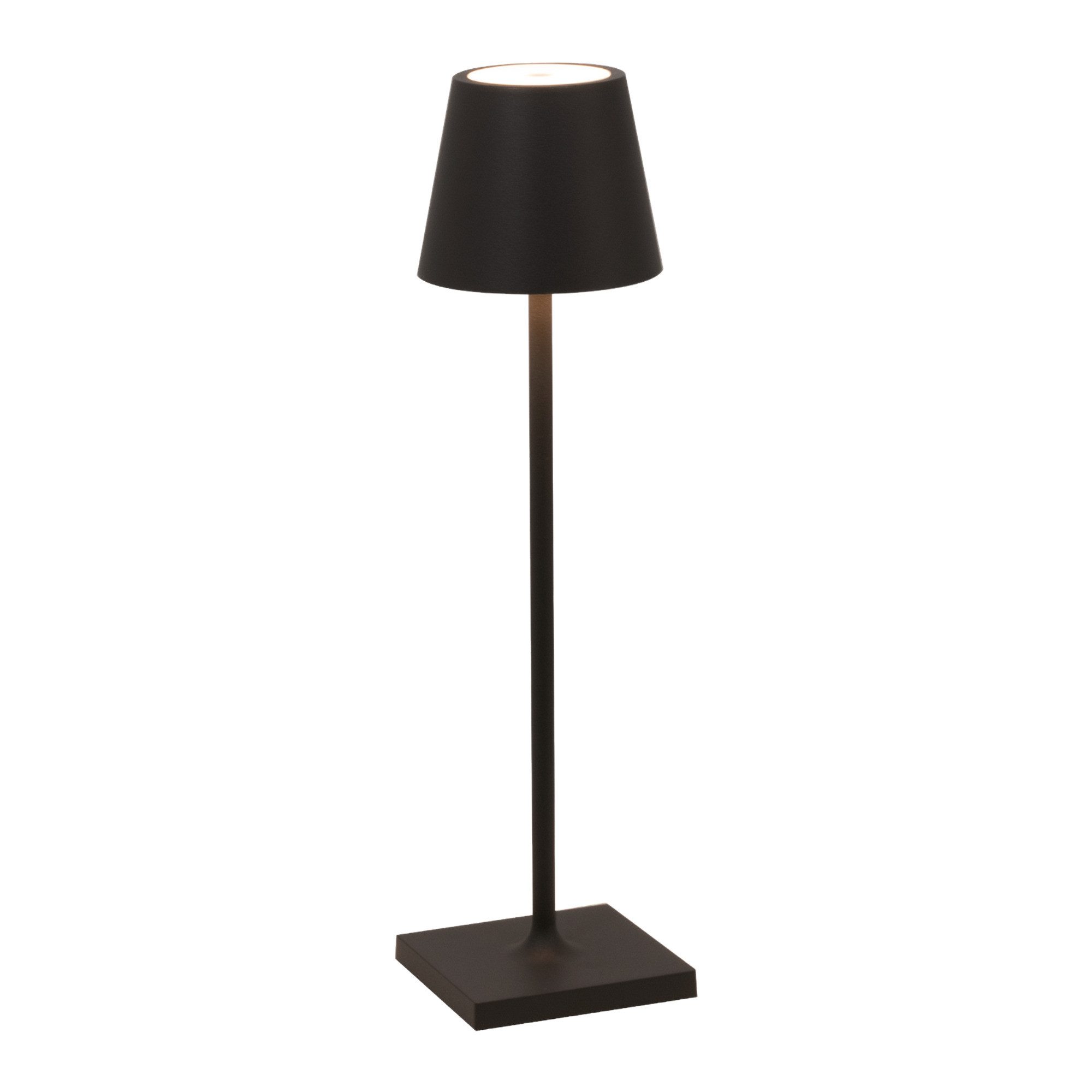 Zafferano Tischleuchte Zafferano Akkuleuchte Poldina Pro Micro 27,5 cm Schwarz