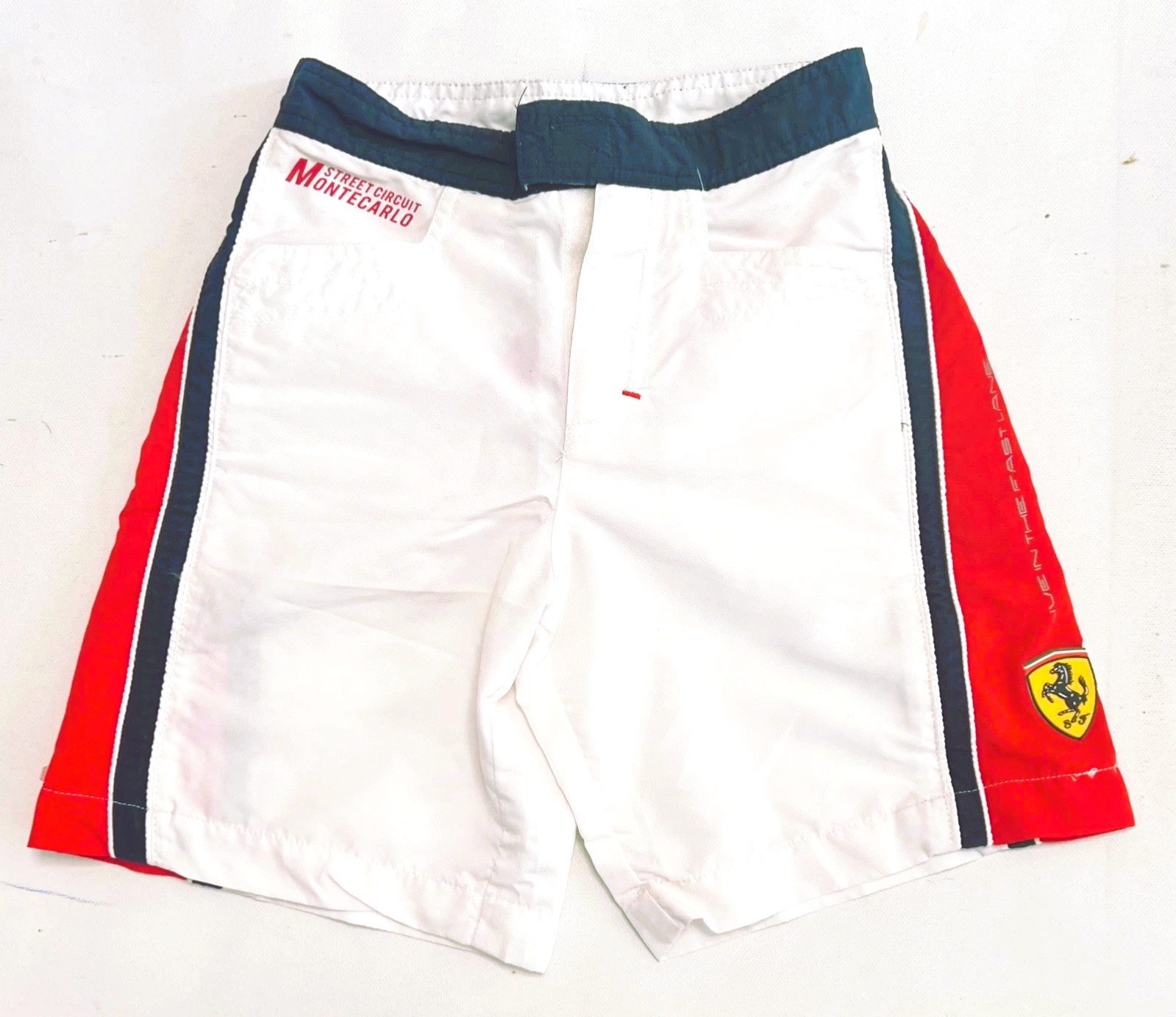 Ferrari Badeshorts Ferrari Kinder Swimshort, Kids Striped Scud Beach Swimsuit für Schwimmen
