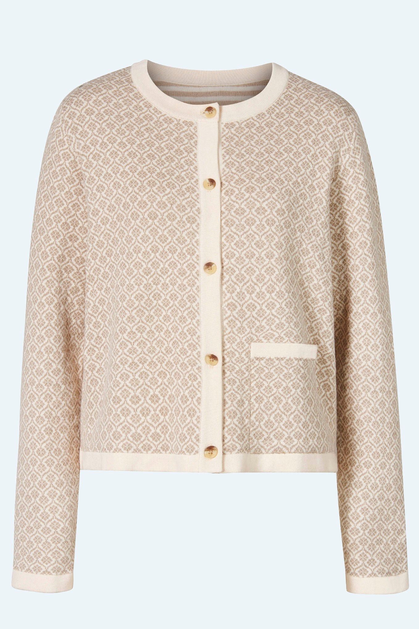 Cardigan Strickjacke Damen aus Bio-Baumwolle - Baumwolljacke in modernem Design