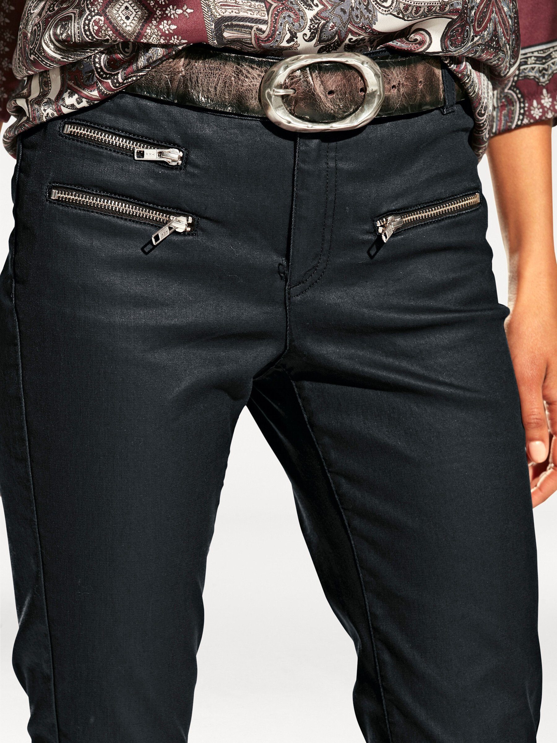 heine Bequeme Jeans Röhrenhose leicht vertieft – Bild 4 von 5