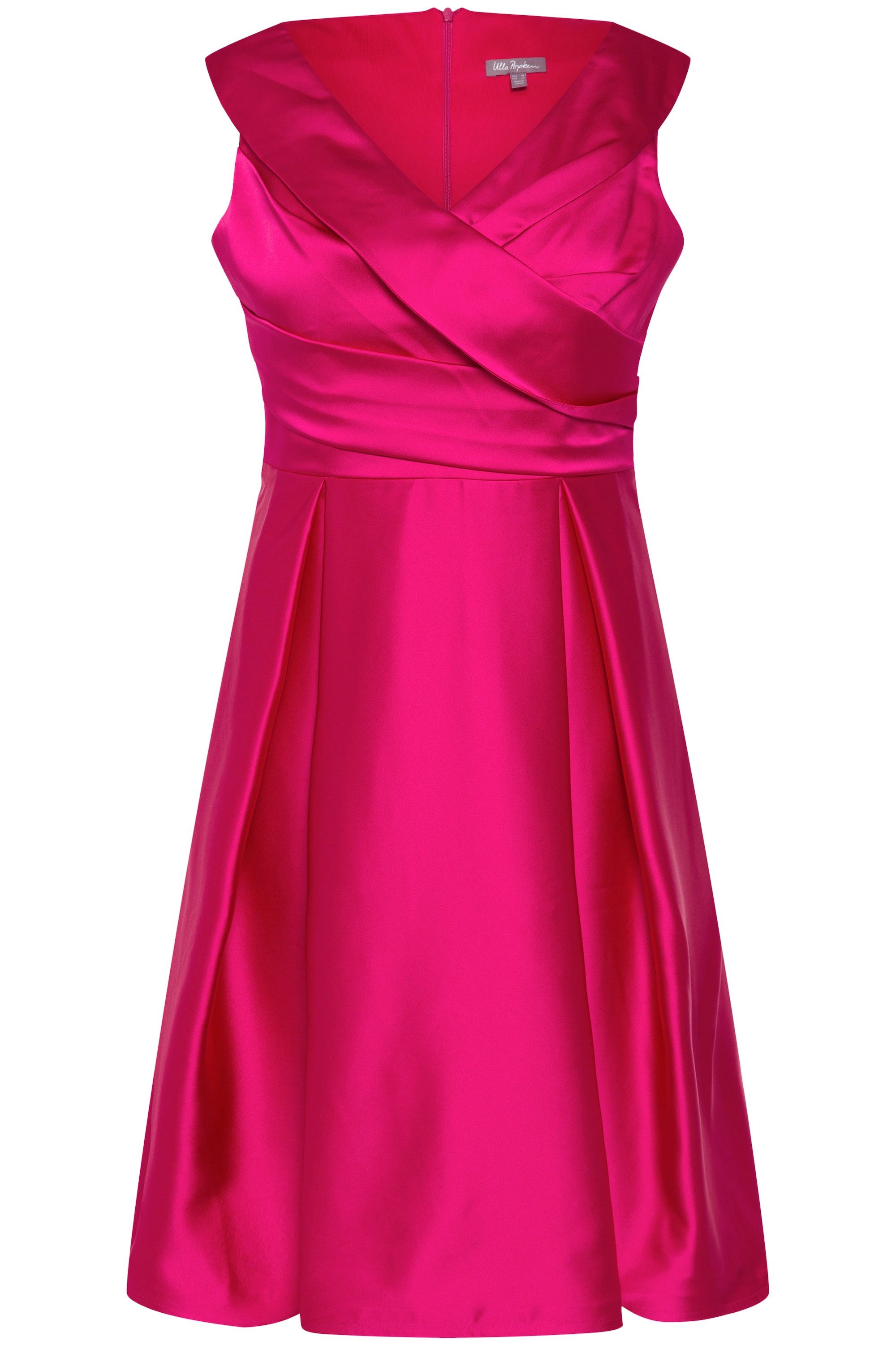 Ulla Popken Cocktailkleid Abendkleid A-Linie drapiert günstig online kaufen