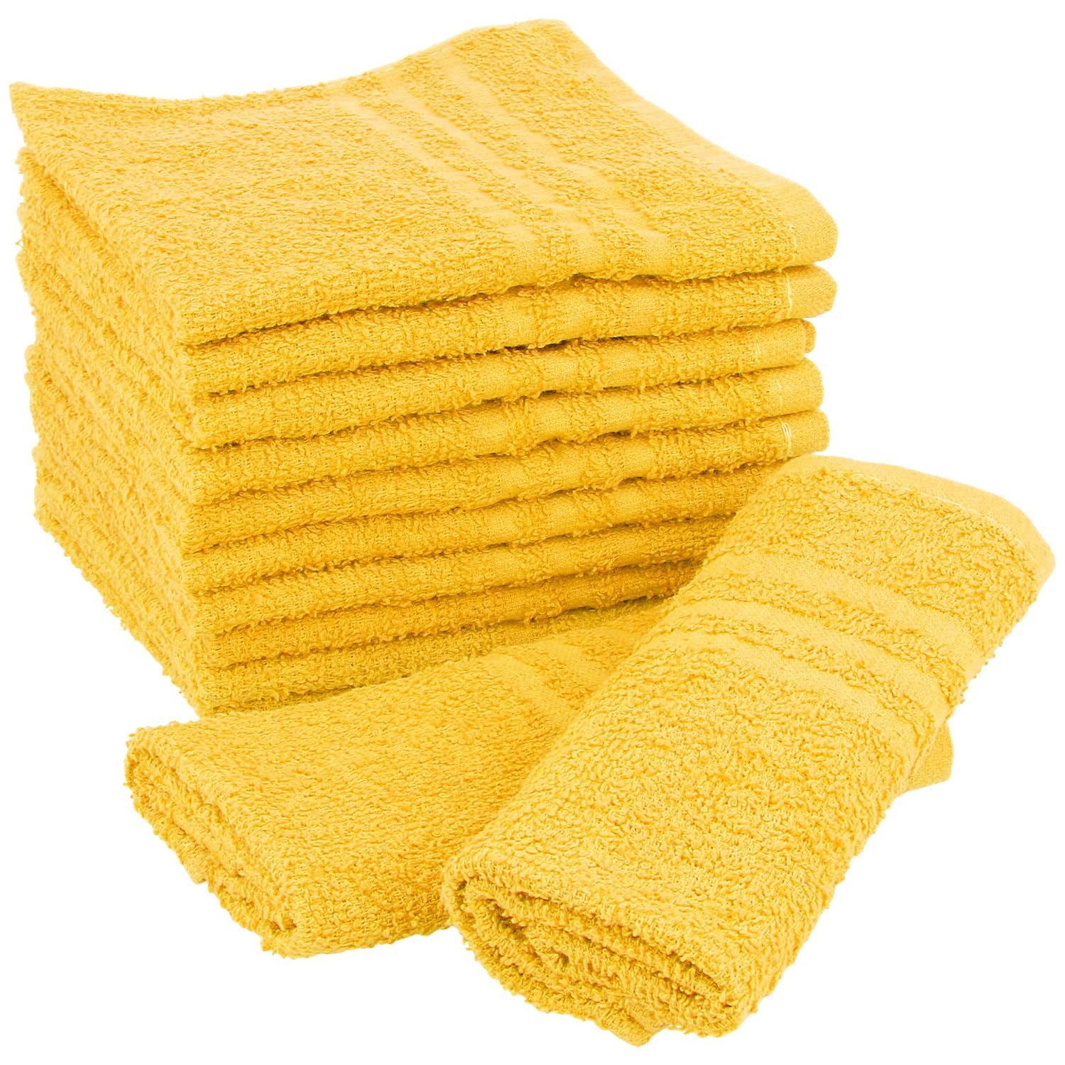 com-four Waschlappen 10er Set Waschlappen 30 x 30 cm, (10-St), Waschtücher aus 100 % Baumwolle – Bild 4 von 5