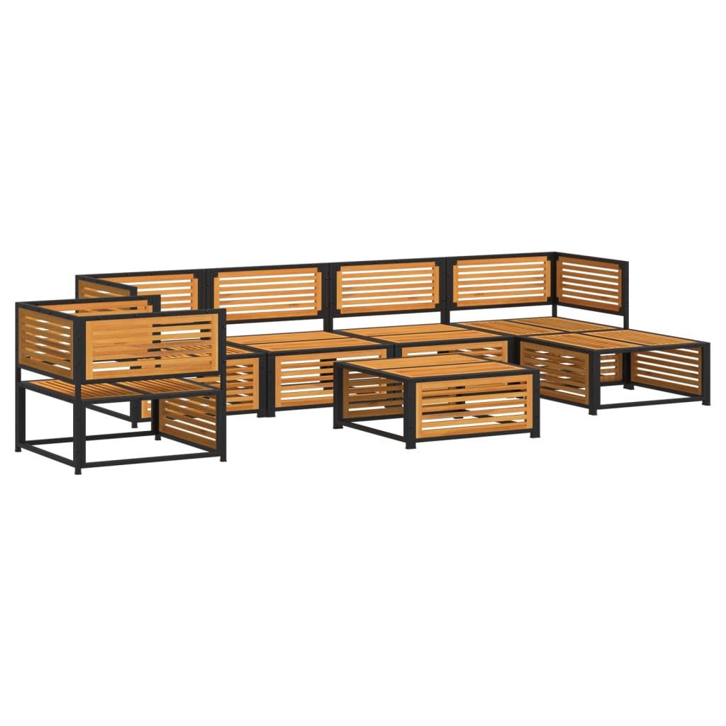 vidaXL Gartenlounge-Set 7-tlg. Garten-Sofagarnitur mit Kissen günstig online kaufen