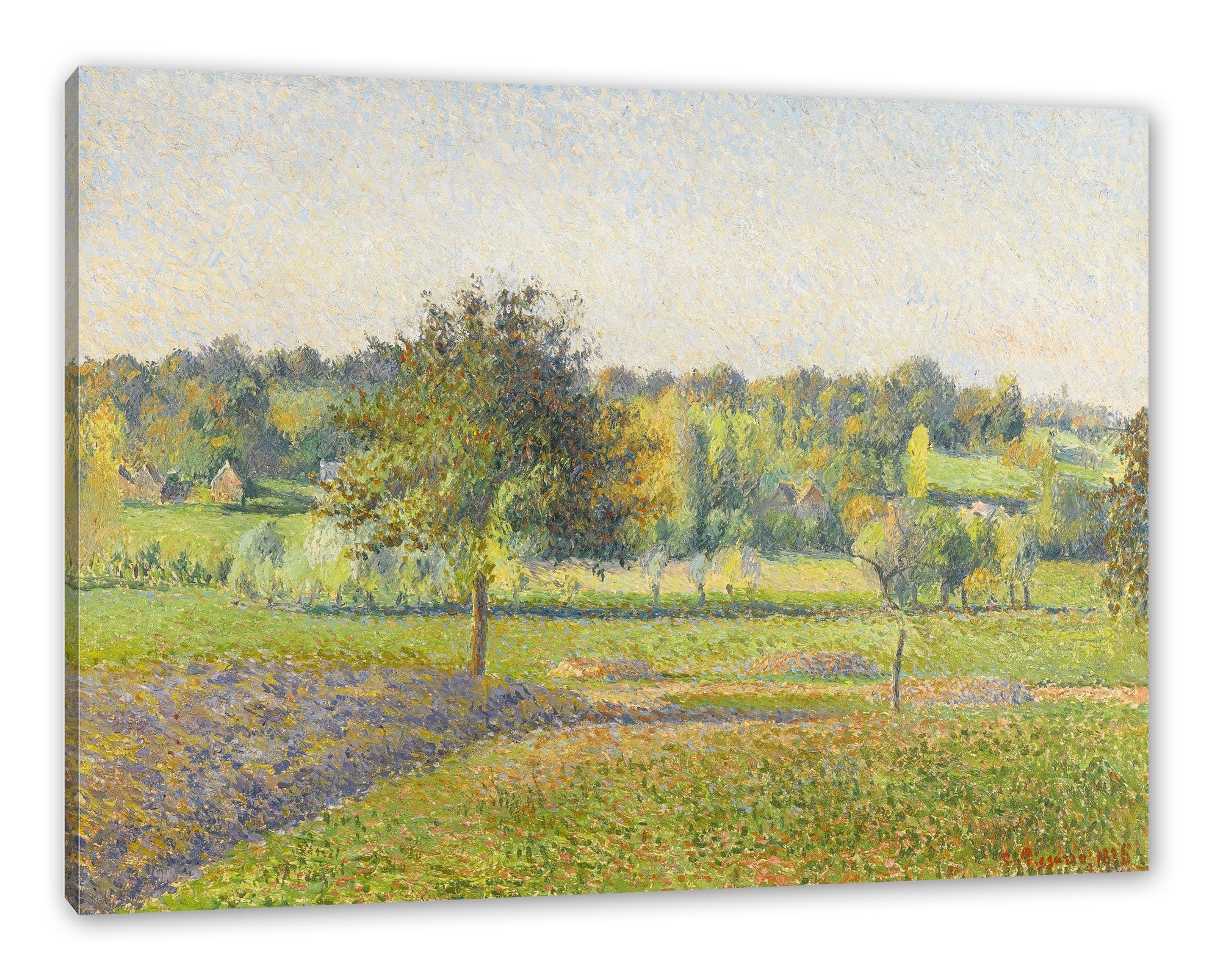 Pixxprint Leinwandbild Camille Pissarro - PRAIRIE À ÉRAGNY, Camille Pissarro - PRAIRIE À ÉRAGNY (1 St), Leinwandbild fertig bespannt, inkl. Zackenaufhänger