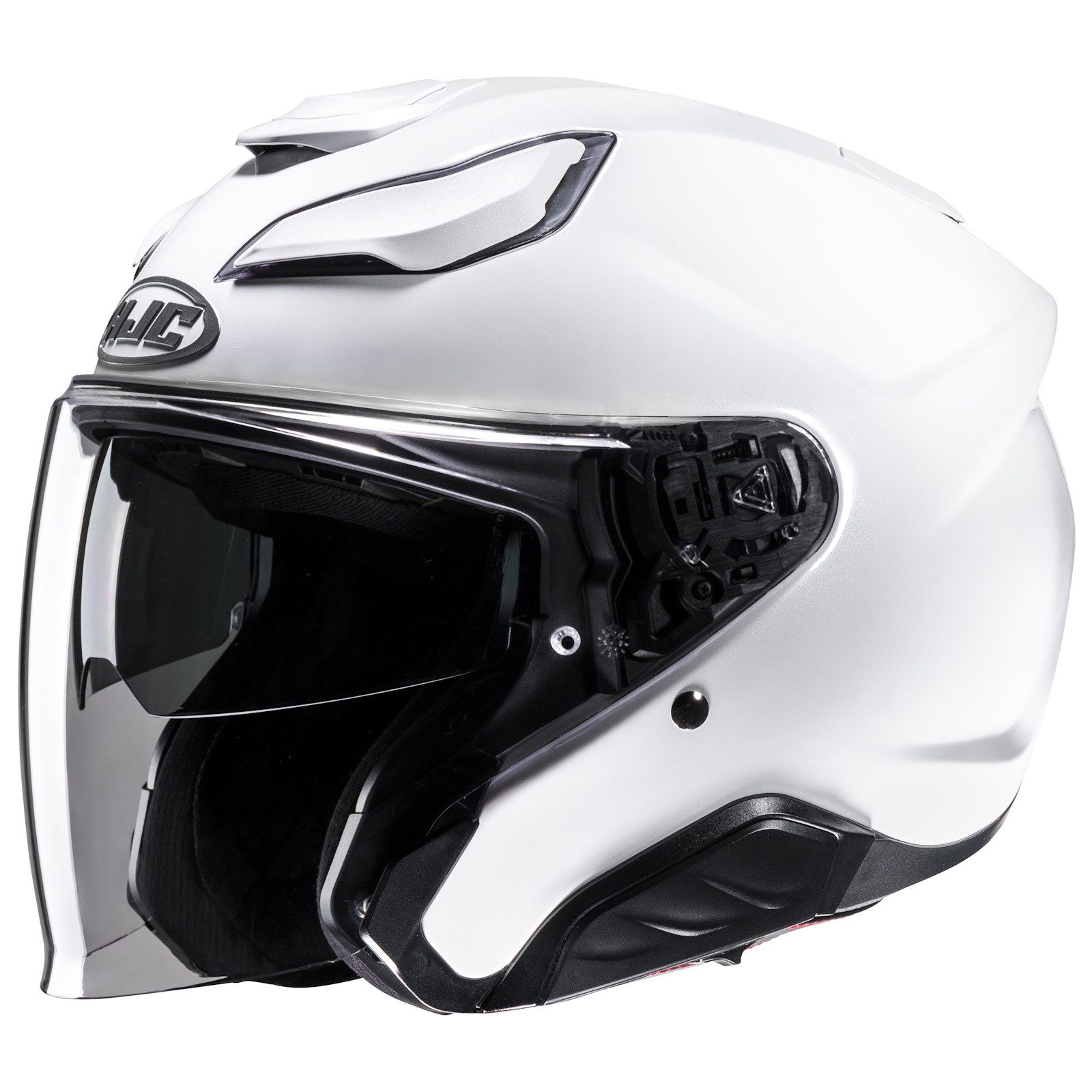 HJC Motorradhelm HJC F31 Solid weiß Jethelm (1er Set)