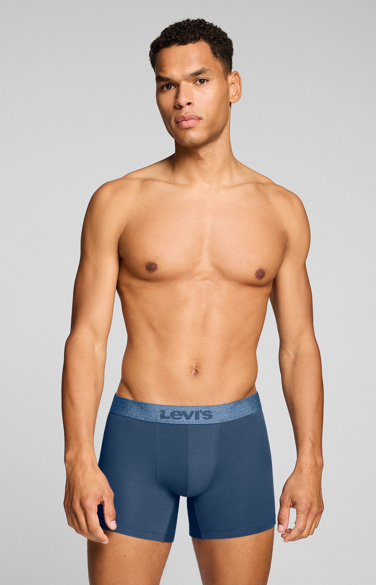 Levi's® Boxer LEVIS MEN MEL WB BOXER BRIEF (3er Pack) ohne Eingriff, tonaler Logobund, elastisch, Cotton-Mix