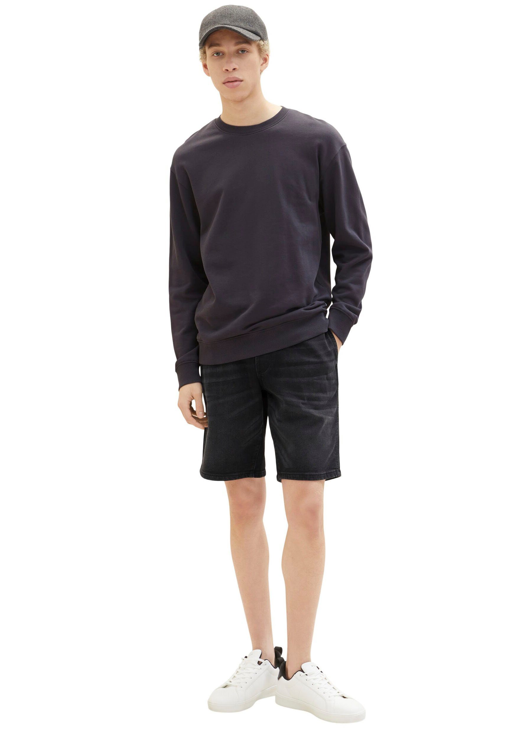 TOM used dark elastischem Denim Tunnelzugbund mit Jeansshorts TAILOR