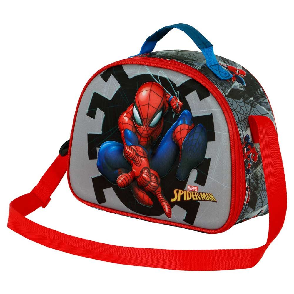Karactermania Umhängetasche Marvel Spiderman Vorschultasche Frühstückstasche Kindergartentasche, Isolierende Innenauskleidung