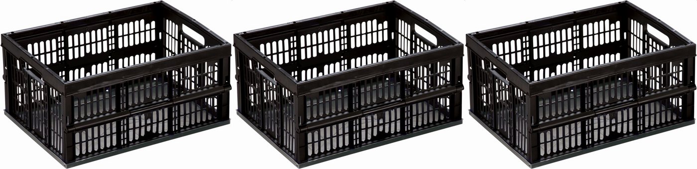 Thumbnail - Gardissimo Faltbox 3 er set 32 Liter Klappbox Klappkorb Box klappbar faltbar Einkaufskorb (Spar-Set, 3 St., 3er-Set), pl...