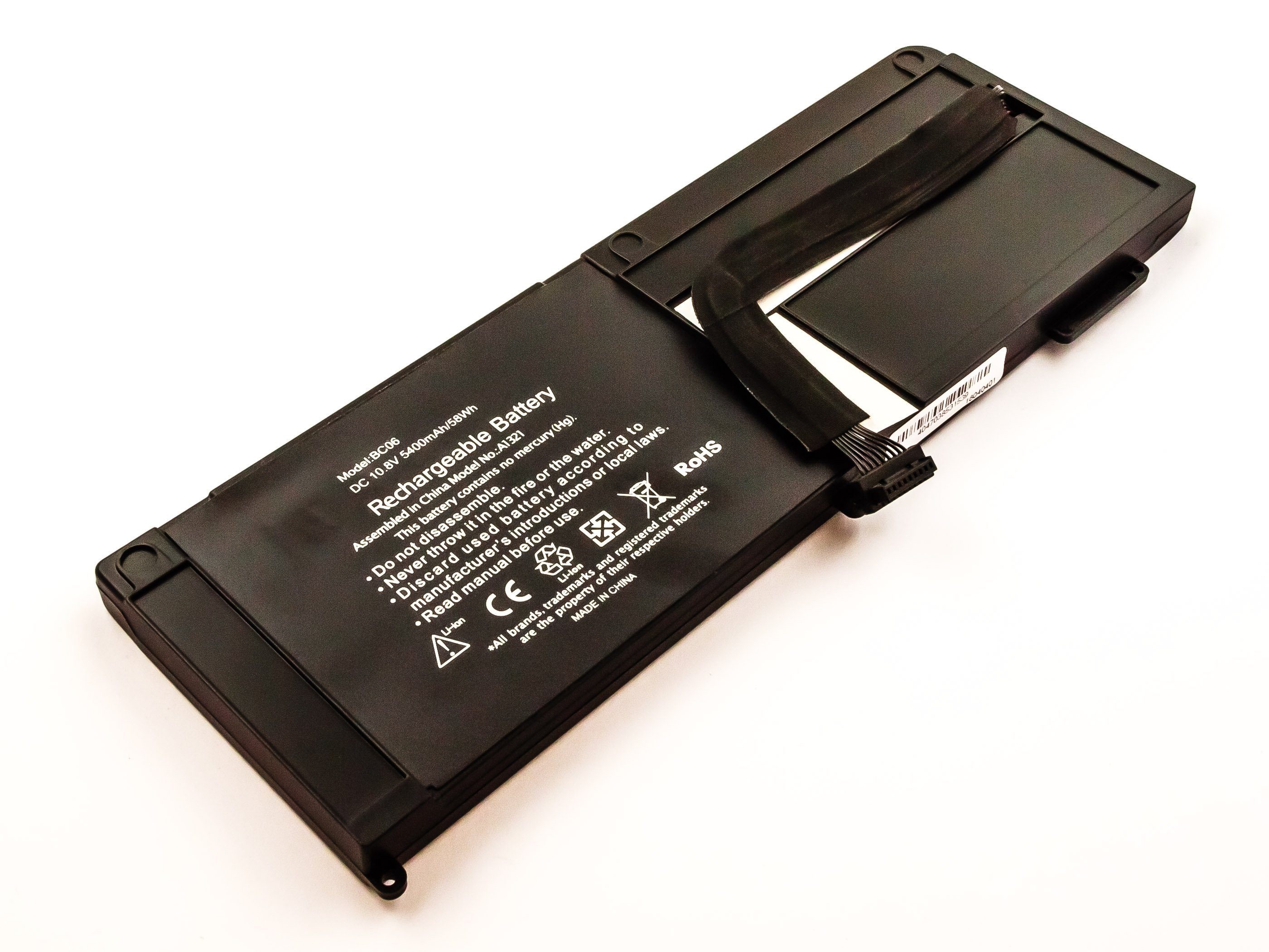 MobiloTec Akku kompatibel mit Apple MacBook Pro 15 MB985X/A Akku Akku 5400 mAh (1 St)
