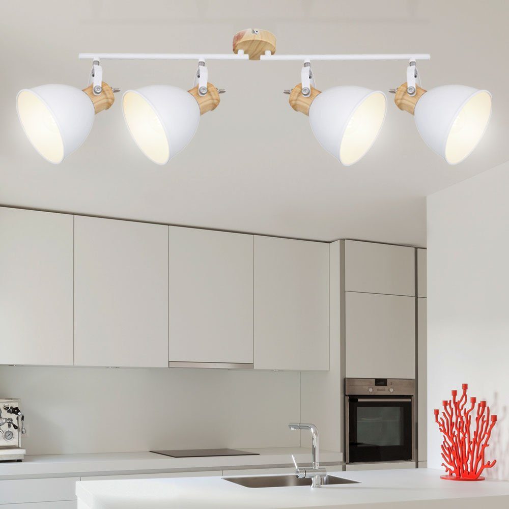 etc-shop LED Deckenspot, Leuchtmittel inklusive, Warmweiß, Decken Strahler  weiß FILAMENT Wohn Zimmer Spot Lampe verstellbar im