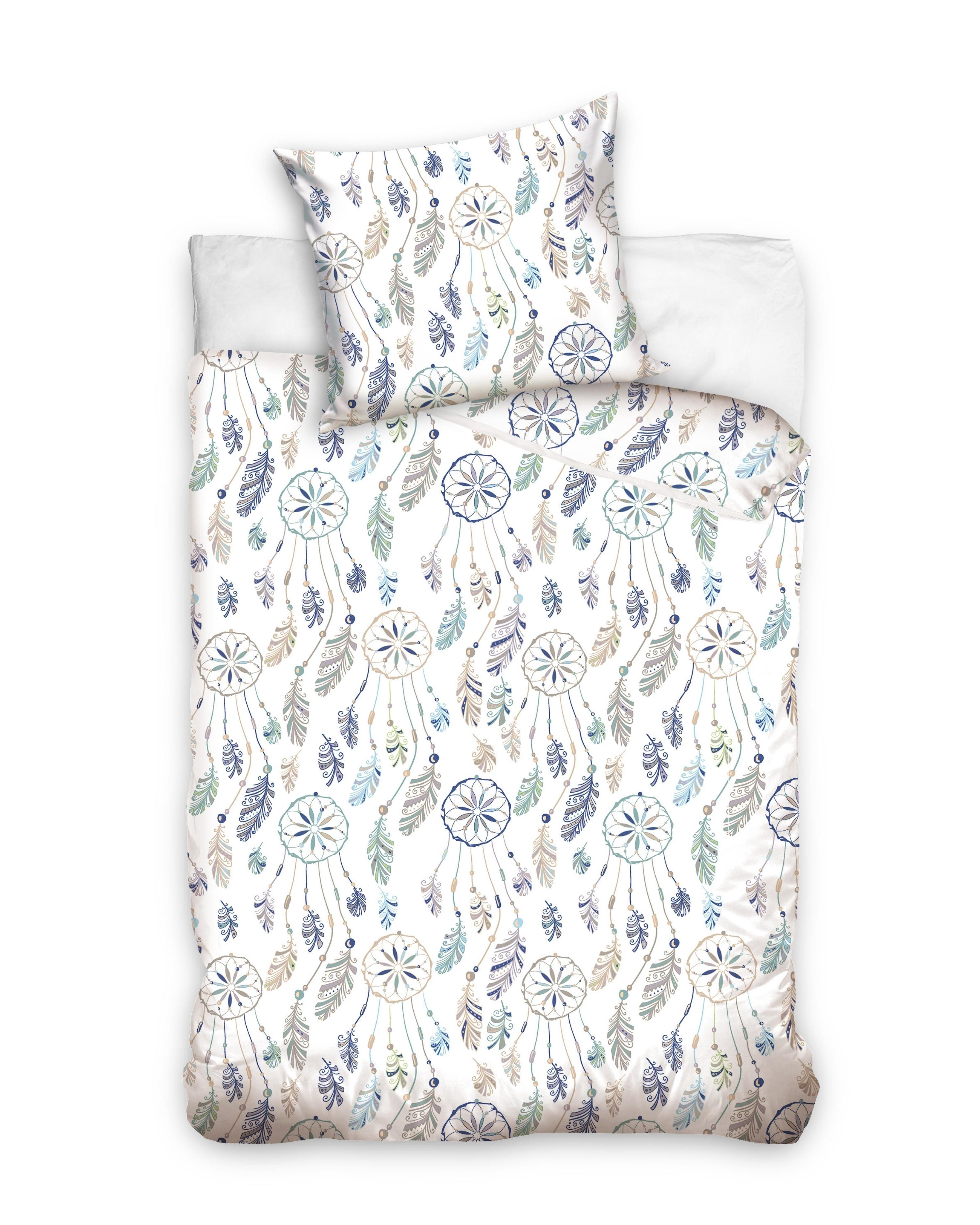 MTOnlinehandel Bettwäsche Winterbettwäsche Traumfänger 135x200 + 80x80 cm, günstig online kaufen