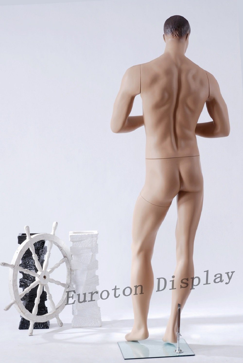 Eurotondisplay Schneiderpuppe Schaufensterpuppe Mann Beige sitzend stehend neu, Nicht zutreffend