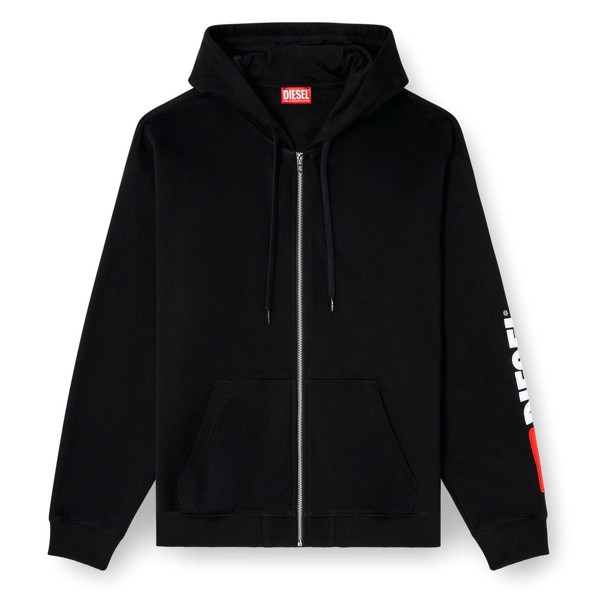 Sweatshirt Herren Sweatjacke Baumwolle S-BOXT-HOOD-ZIP-DIV