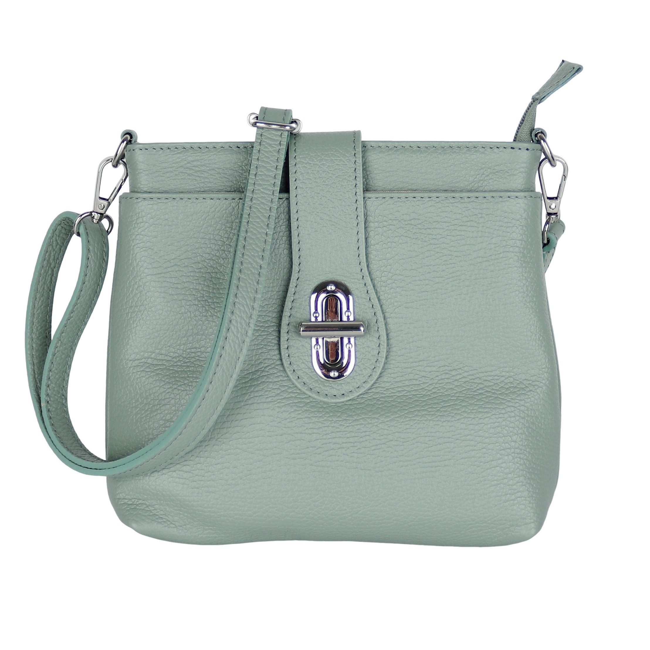 Umhängetasche Damen Crossbody Bag, Echtleder Made In Italy