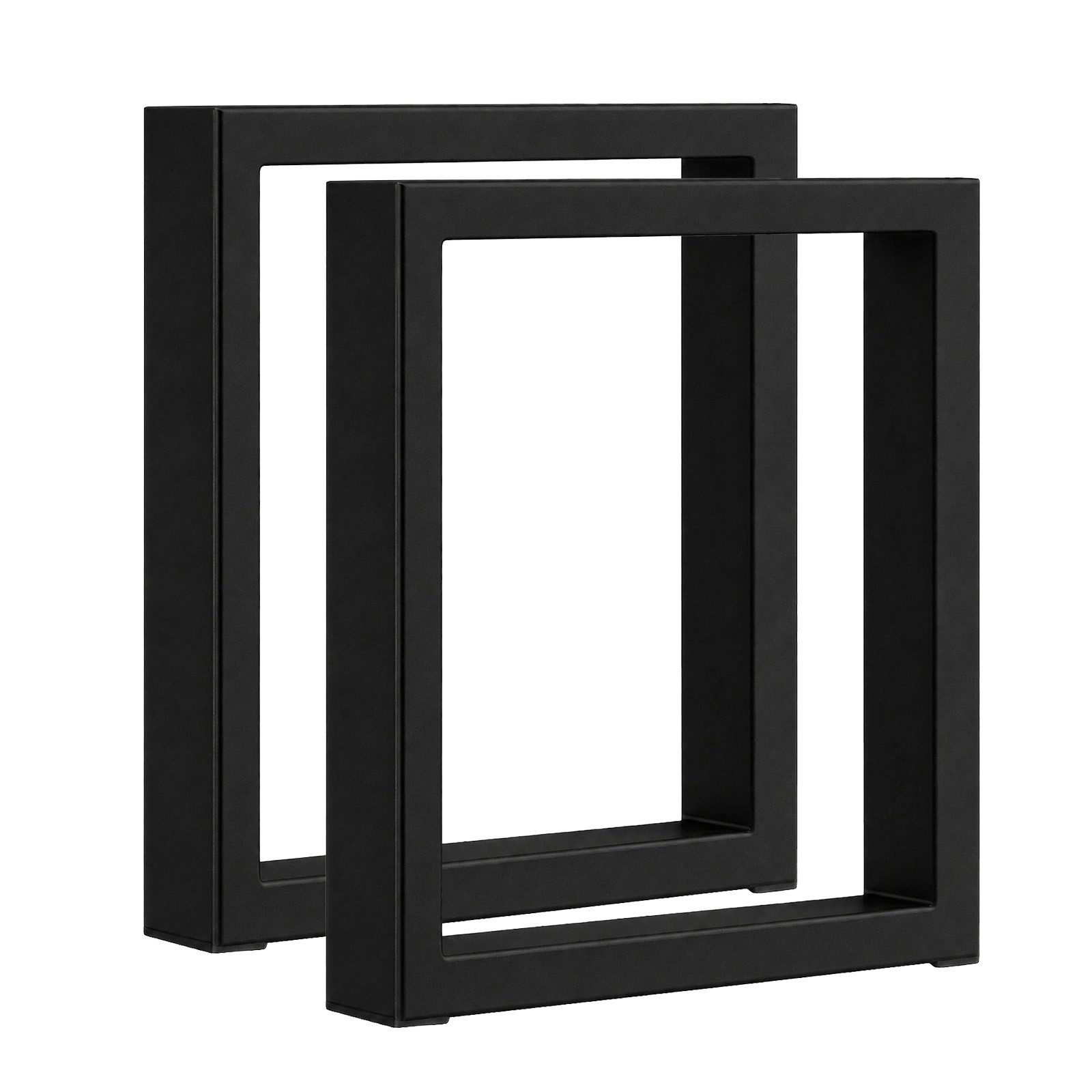 SO-TECH® Tischgestell Bankgestelle für Sitzbänke, Couchtische oder Esstische (2-St), Höhe 430 x Breite 300 mm Stahl Schwarz Profil 60 x 20 mm
