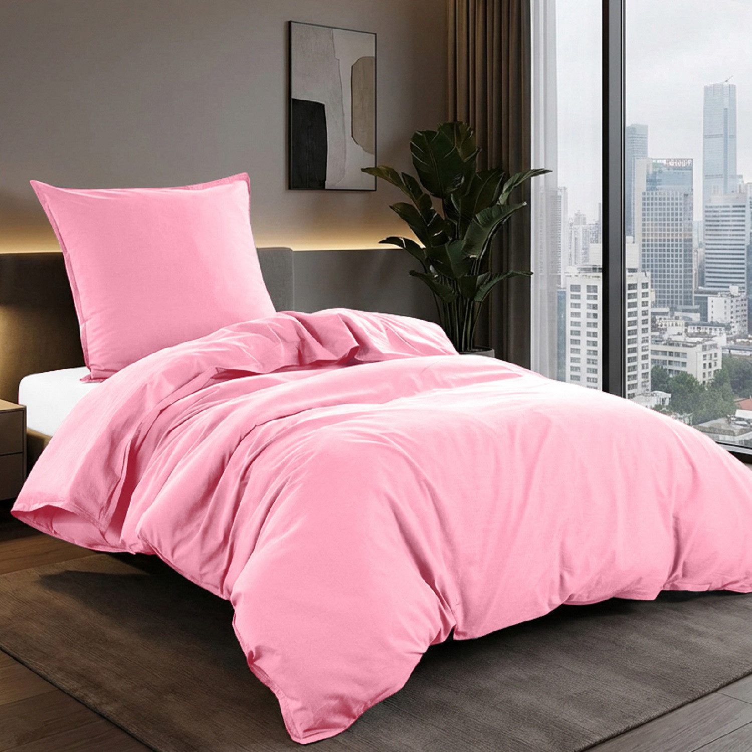 wometo Bettwäsche Stone Washed 135x200 Renforcé, Baumwolle, 2 teilig, OEKO- günstig online kaufen