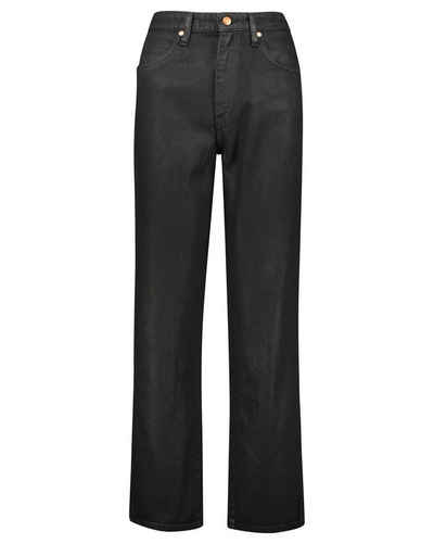Wrangler 5-Pocket-Jeans Damen Джинси BARREL COATED BLACK Mom Straight Fit (1-tlg)