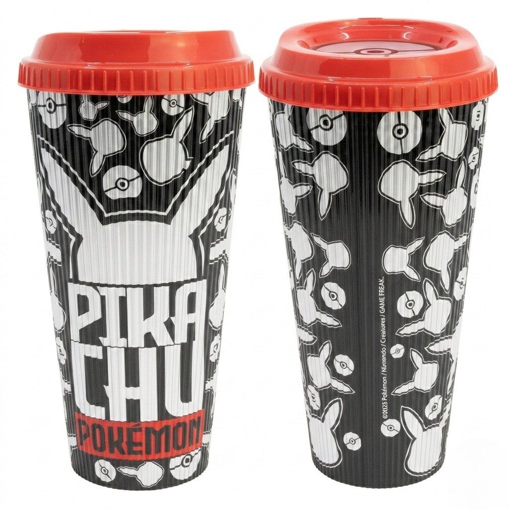 POKÉMON Coffee-to-go-Becher Pokemon Pikachu XL Kaffeebecher Becher To-Go 790 ml, 1-tlg.
