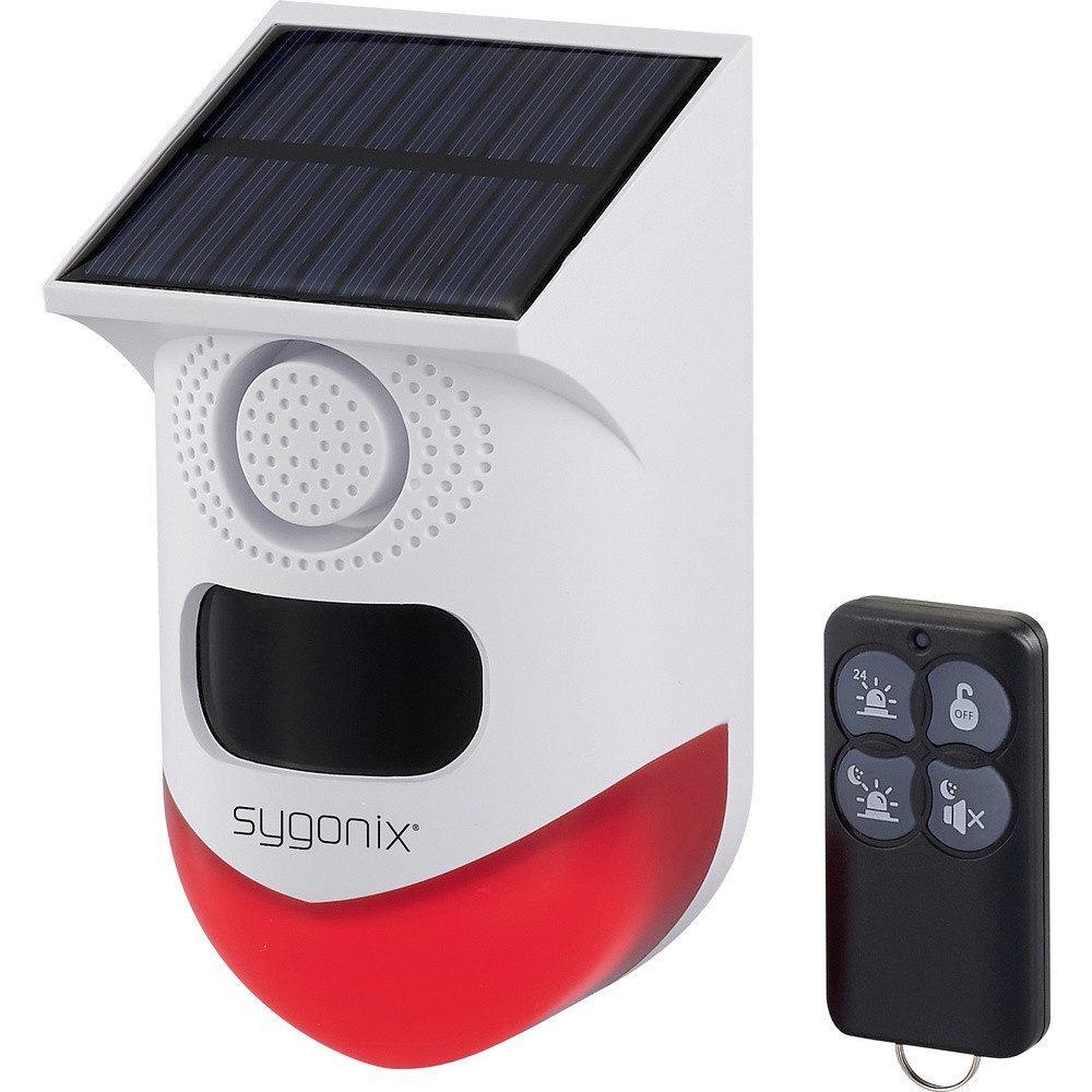 Sygonix Sygonix Mini-Alarmanlage Weiß, Rot mit LED, mit Bewegungsmelder, mi Alarmanlage