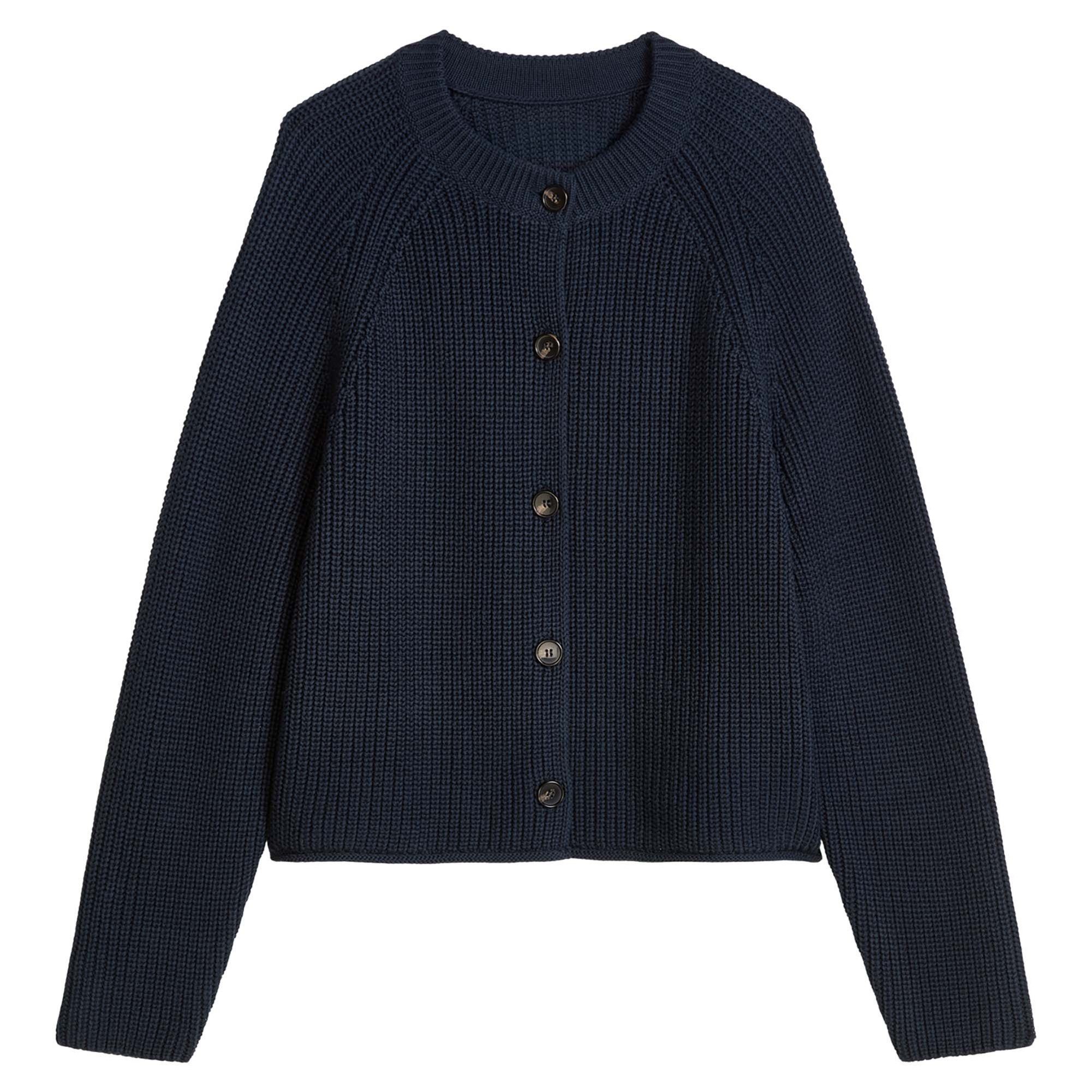 Marc O'Polo Sweater Damen Strickjacke 1er Pack Baumwolle (Packung, 1er Pack)