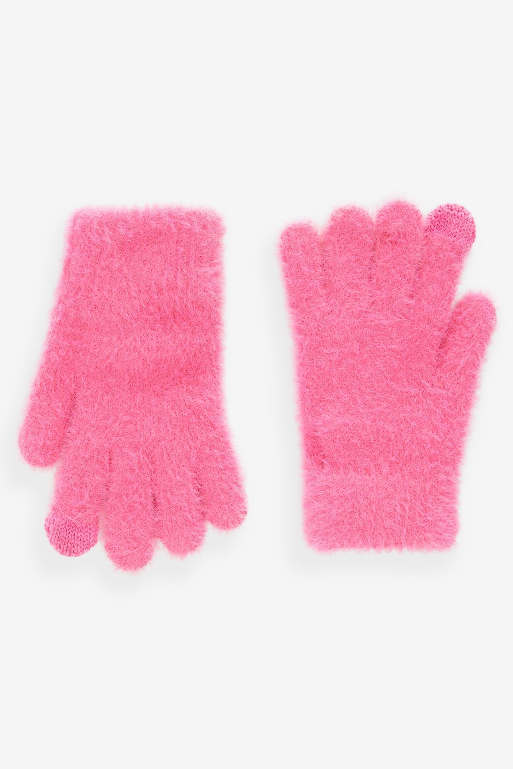 Handschuhe Next Pink Bright Flauschige Strickhandschuhe