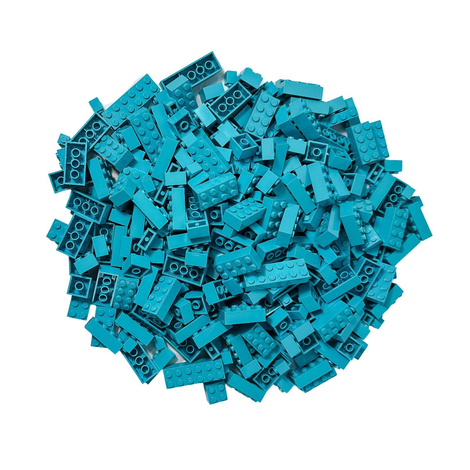 LEGO® Spielbausteine LEGO® Steine Hochsteine Azurblau NEU! Menge 250x, (Creativ-Set, 250 St), Made in Europe