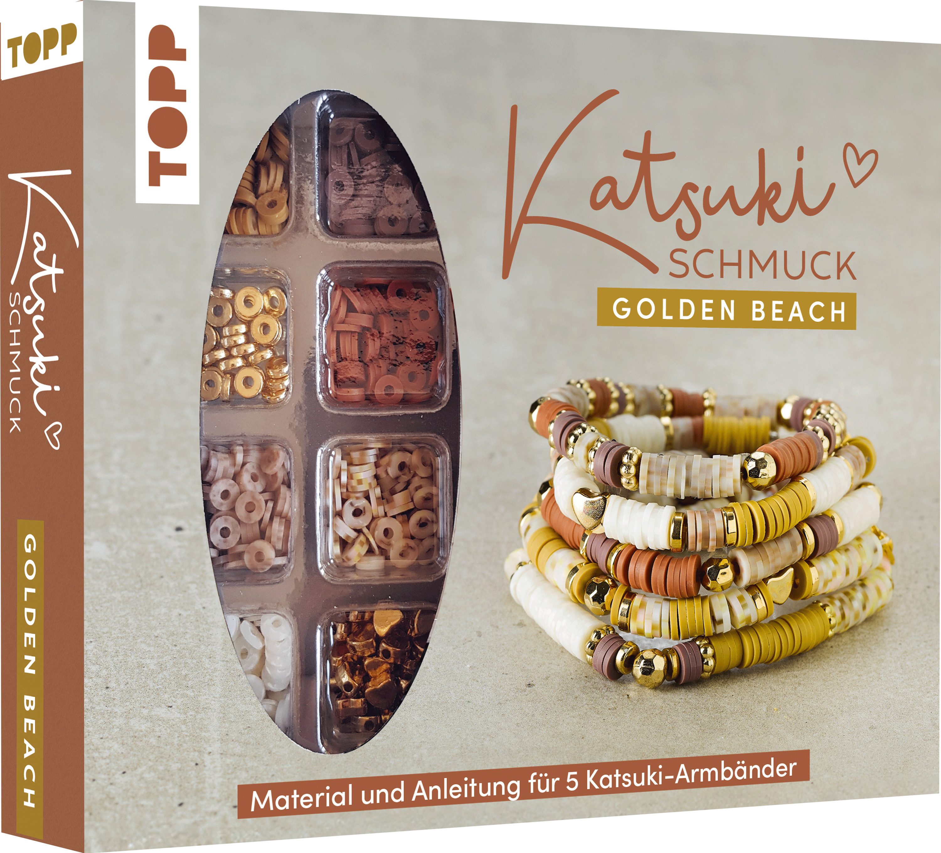 Topp Schmuckset Katsuki Schmuckset 'Golden Beach', inkl. 600 Perlen