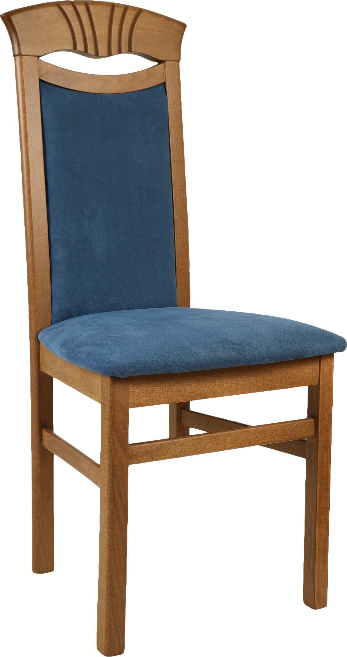 Home affaire Esszimmerstuhl Franz (Set, 2 St), strapazierfähige Microfaser, günstig online kaufen