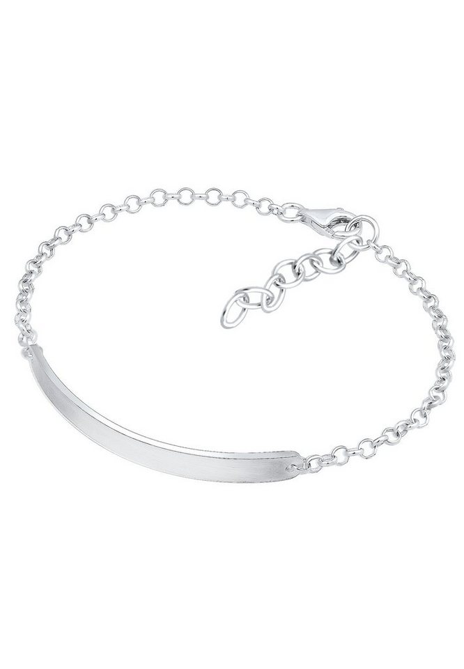 Kuzzoi Armband Basic Matt Geo Lässig Platte 925 Sterling Silber, Moderner  Geo Herren Schmuck mit matter Oberfläche